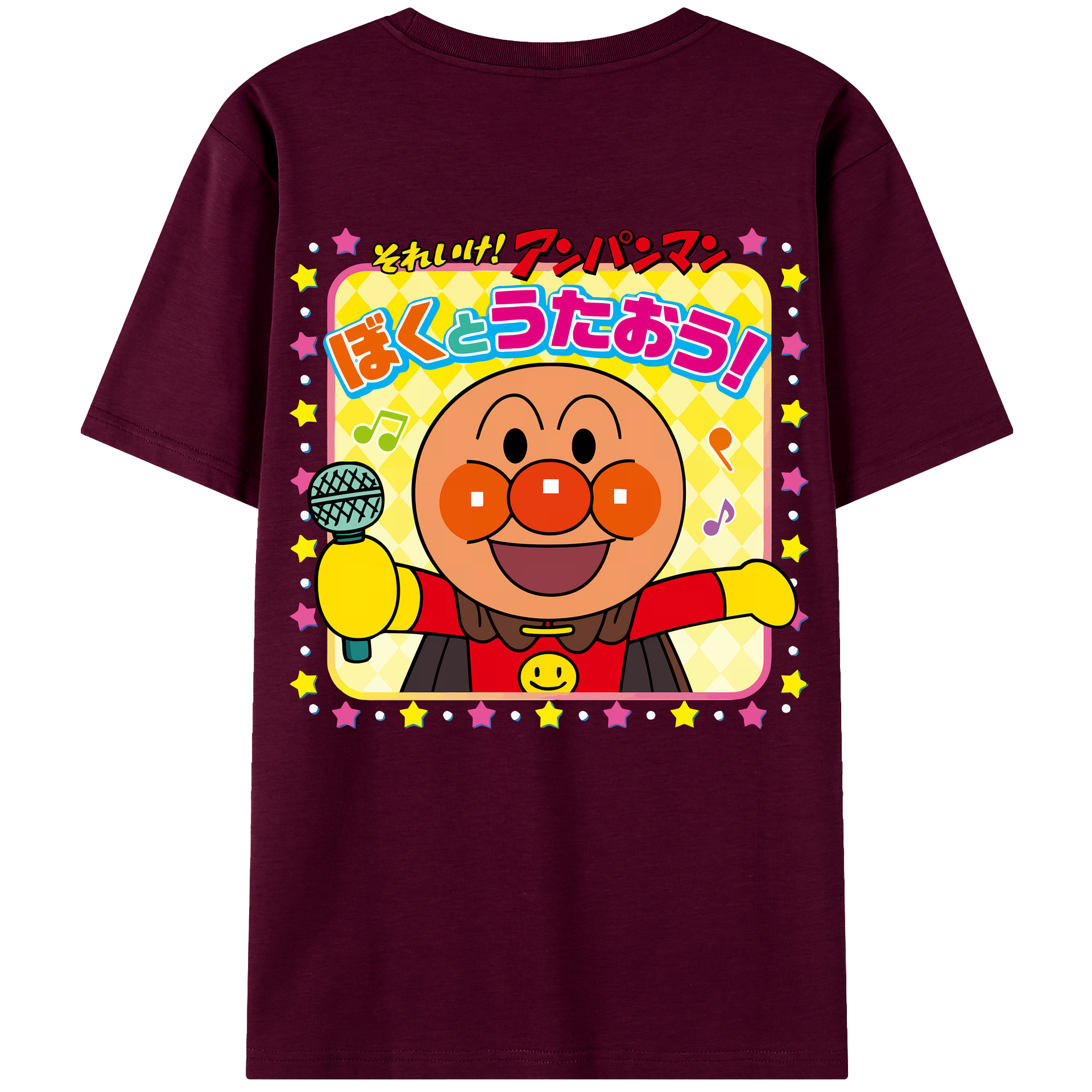 （画像用） アンパンマン Anpanman レディース半袖Tシャツ(バックプリント)